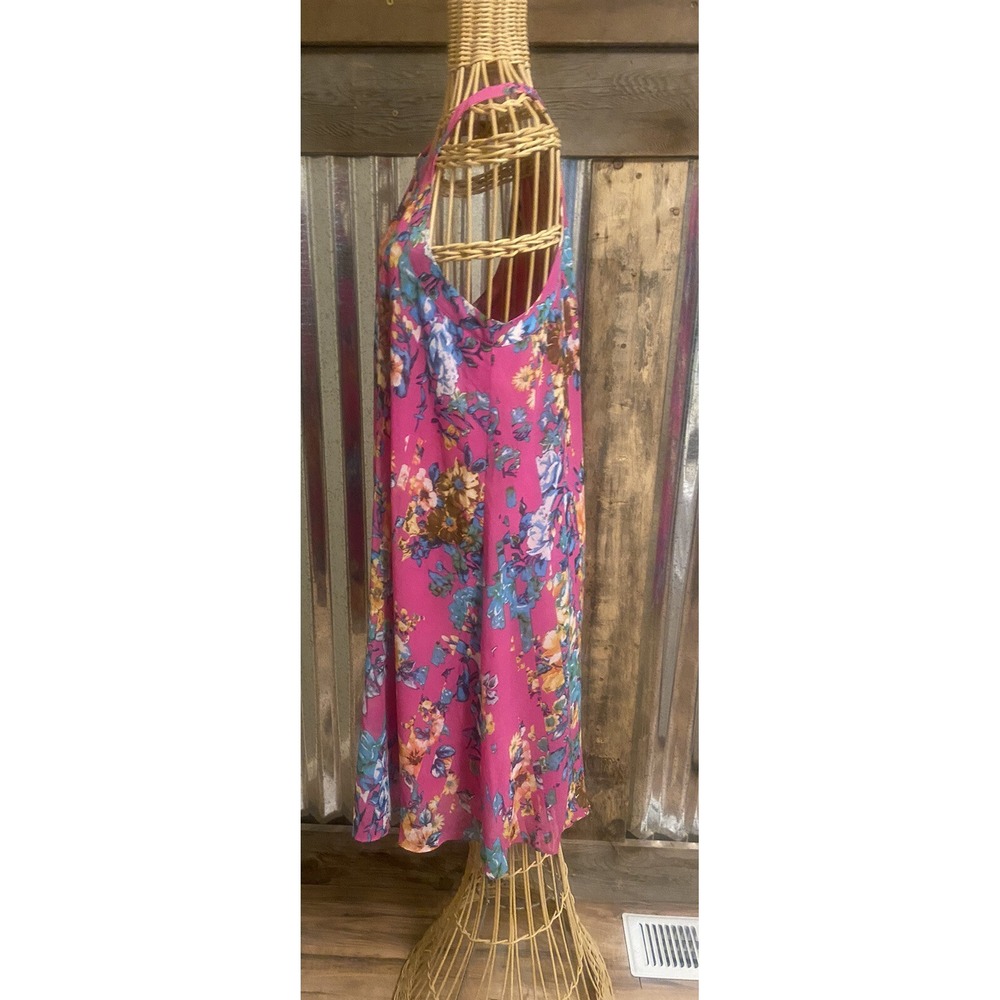BETSEY Johnson Women's Small Dress Sleeveless Pink Floral Flare Fairy Travel - Picture 6 of 16